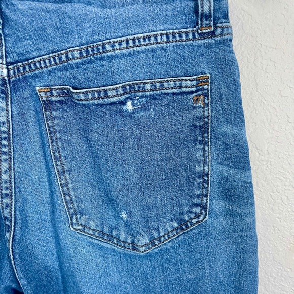 Madewell High Rise Slim Boyjean Jeans Distressed Denim Light Wash Size 28 - Picture 5 of 7